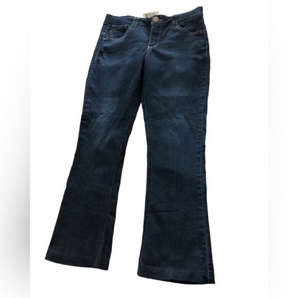 Democracy Ab’Solution Stretch Boot Jean Sz. 8X28.5” Dark Wash Hemmed Stretch - Picture 1 of 8